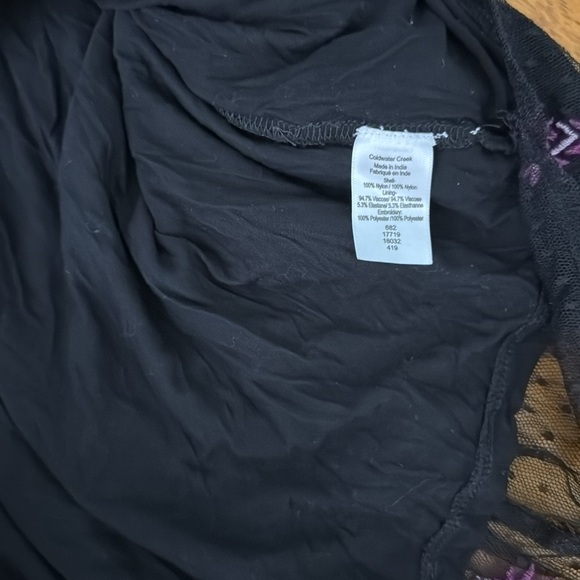 Gothic Jordache jumper with fishnet embroidered skirt retro size medium - Picture 5 of 8